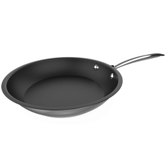 Poêle inox noire 18 cm