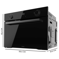 bac encastrable noir 53 litres