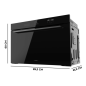 Four encastrable Cecotec Bolero Hexa AF319000 noir 133 L