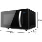 Micro-ondes Cecotec GrandHeat 2300 23 L noir
