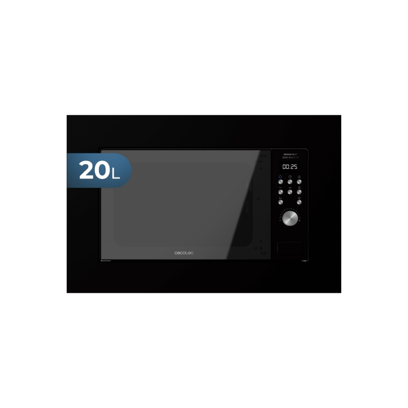 Micro-ondes encastrable Cecotec GrandHeat 2000 20L Noir