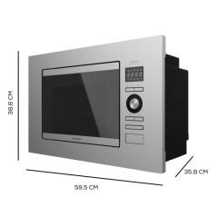 micro-ondes encastrable acier 20L