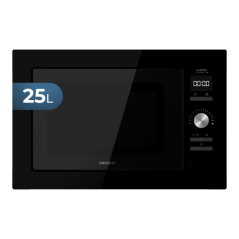 Micro-ondes encastrable noir 25L
