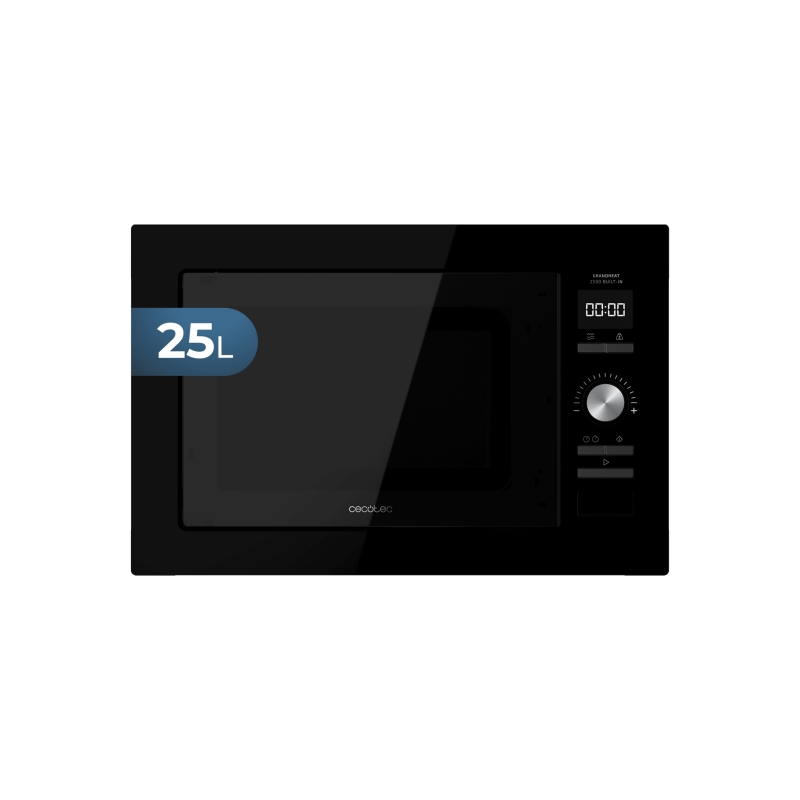 Micro-ondes encastrable Cecotec GrandHeat 2590, 25 L, noir