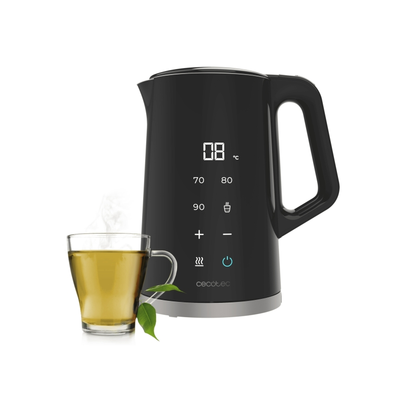 Bouilloire électrique Cecotec Thermosense 800 Neo 1,7 L noire