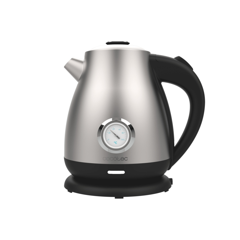 Bouilloire électrique Cecotec Thermosense 620 Retro 1,7L noir/argent