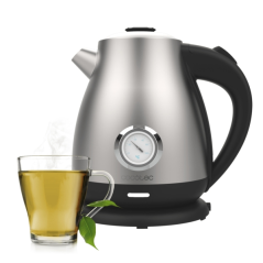 Bouilloire électrique Cecotec Thermosense 620 Retro 1,7L noir/argent