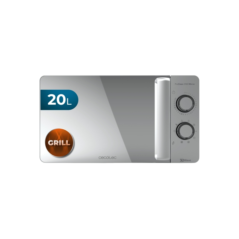 Micro-ondes Cecotec Proclean 3160 20 L 700 W Acier Gril