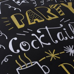 Marqueur à craie liquide Apli Metallic - Pointe ronde de 5,5 mm - Idéal pour les tableaux noirs, le plastique, les fenêtres, la