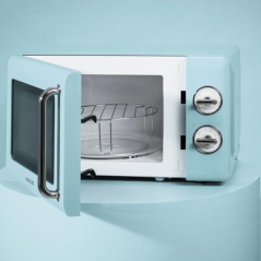 Micro ondes rétro bleu clair