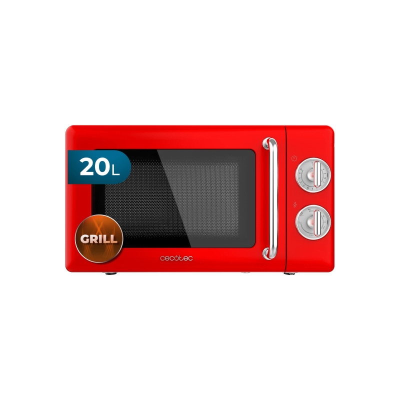 Micro-ondes Cecotec Proclean 3110 Rétro Rouge 20 L 700 W