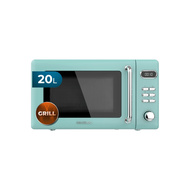 Micro-ondes Cecotec Proclean 5110 rétro menthe 20 L gril