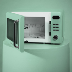 micro-ondes rétro menthe gril