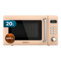 Micro-ondes Cecotec Proclean 5110 Rétro Beige 20 L 700 W Micro-ondes Cecotec Proclean 5110 Rétro Beige 20 L 700 W