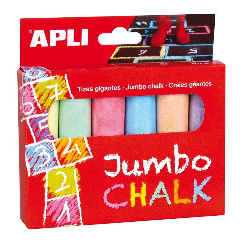 Appli Craie ronde jumbo couleurs
