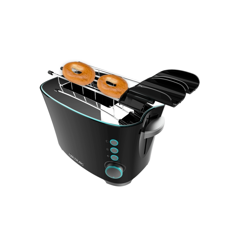 Grille-pain 2 fentes Cecotec Toast and Taste noir 650 W Grille-pain 2 fentes Cecotec Toast and Taste noir 650 W