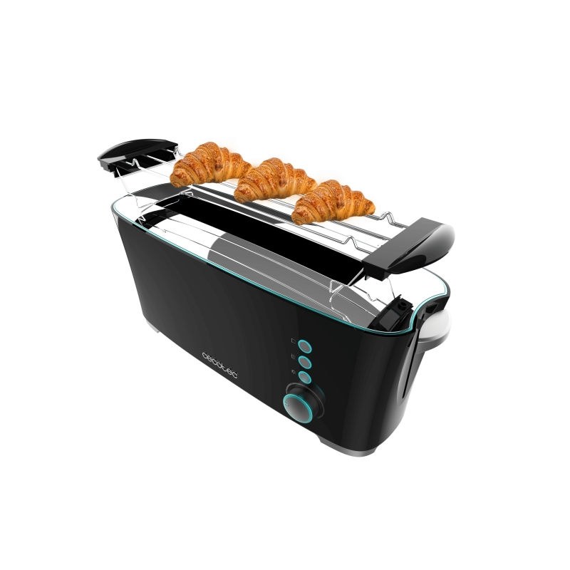Grille-pain Cecotec Toast and Taste Extra B noir fente XL Grille-pain Cecotec Toast and Taste Extra B noir fente XL