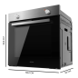 Quatre encastrable Cecotec Bolero Hexa C126000 77 L noir/argent Quatre encastrable Cecotec Bolero Hexa C126000 77 L noir/argent