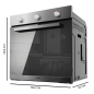 Quatre encastrables Cecotec Bolero Hexa C136000 77 L acier Quatre encastrables Cecotec Bolero Hexa C136000 77 L acier