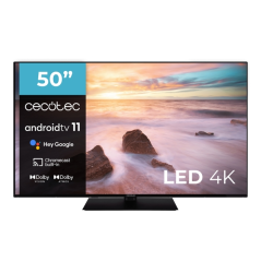 téléviseur 4K UHD noir 50 pouces
