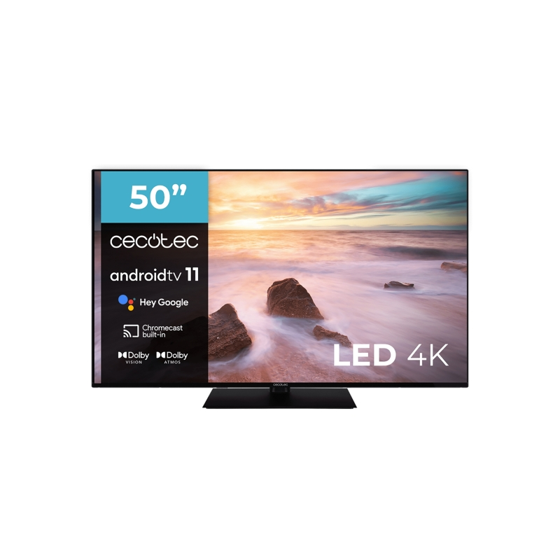 Téléviseur 4K UHD 50" Cecotec Android TV HDR10+ Noir