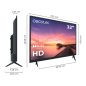 Téléviseur LED 32 pouces Cecotec HD Noir Téléviseur LED 32 pouces Cecotec HD Noir