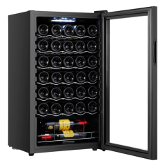 Cave à vin Cecotec 34 bouteilles noire 80L