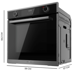 Boîtier encastrable noir hexa