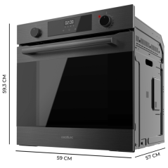 Four encastrable gris foncé 72L