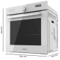 Four encastrable Cecotec Bolero Hexa AF316000 blanc 81 L