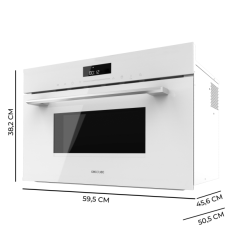 micro-ondes encastrable blanc grill