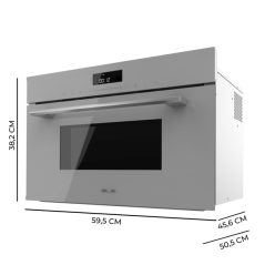 micro-ondes encastrable gris Cecotec grill