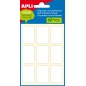 Étiquettes Minibag Apli Blanc 22.0 x 32.0mm 6 Feuilles