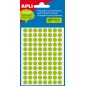 Apli Étiquettes Minibag Vert Fluorescent Ø 8.0mm 3 Feuilles