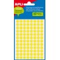 Etiquettes Minibag Apli Jaune Fluo Ø 8.0mm 3 Feuilles
