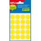 Etiquettes Minibag Apli Jaune Ø 19.0mm 5 Feuilles