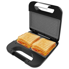 Gril-sandwich double Cecotec 800W noir argent