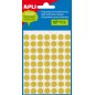 Etiquettes Minibag Apli Jaune Ø 13.0mm 5 Feuilles