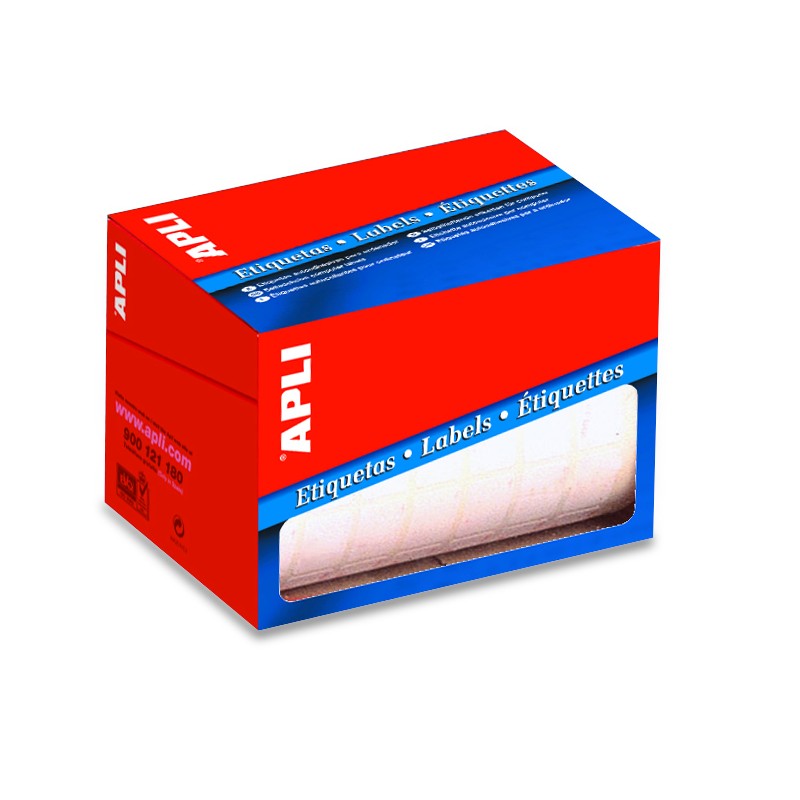 Rouleau d'étiquettes blanches permanentes Apli 34,0 x 67,0 mm