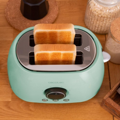 Grille pain double fente bleu clair