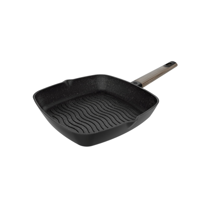 Poêle carrée Cecotec Polka Excellence 28 cm noire