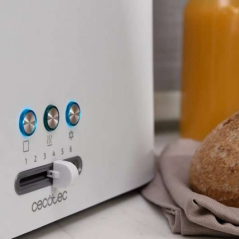Cecotec Toast & Taste 9000 Grille-pain double blanc