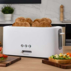 Cecotec Toast & Taste 16000 Grille-pain blanc 1630W
