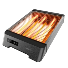 grille pain horizontal acier noir
