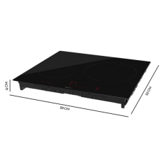Plaque induction encastrable noire