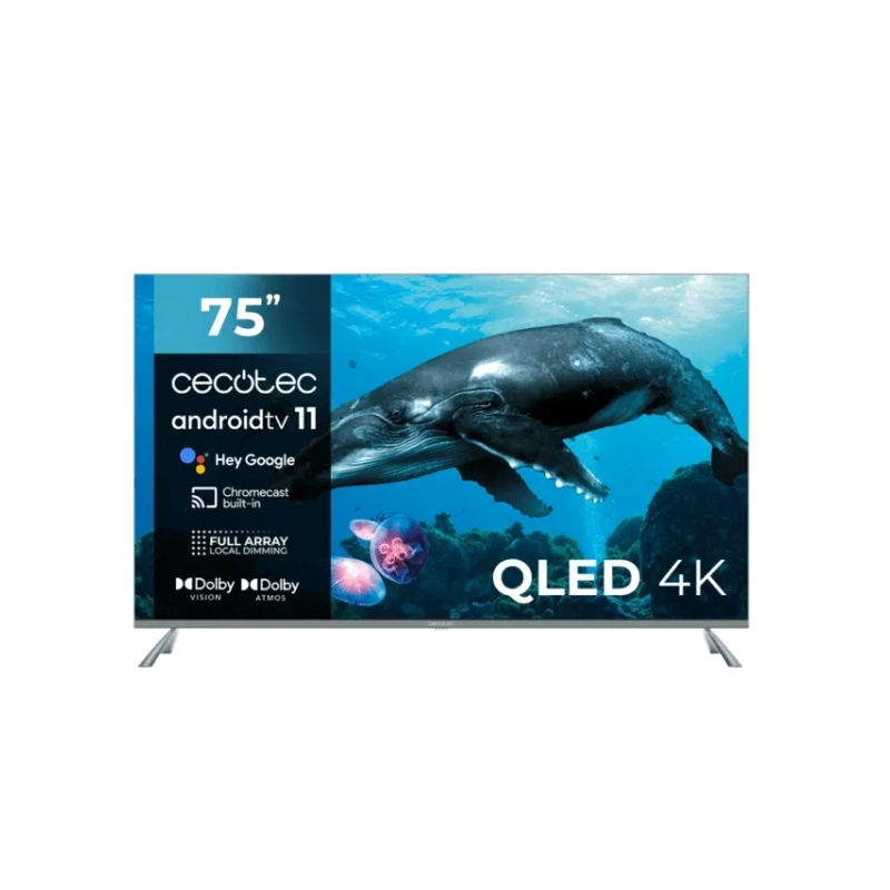 Téléviseur QLED 4K UHD Cecotec V3+ 75" Noir Téléviseur QLED 4K UHD Cecotec V3+ 75" Noir