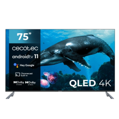 Téléviseur QLED noir 75 pouces