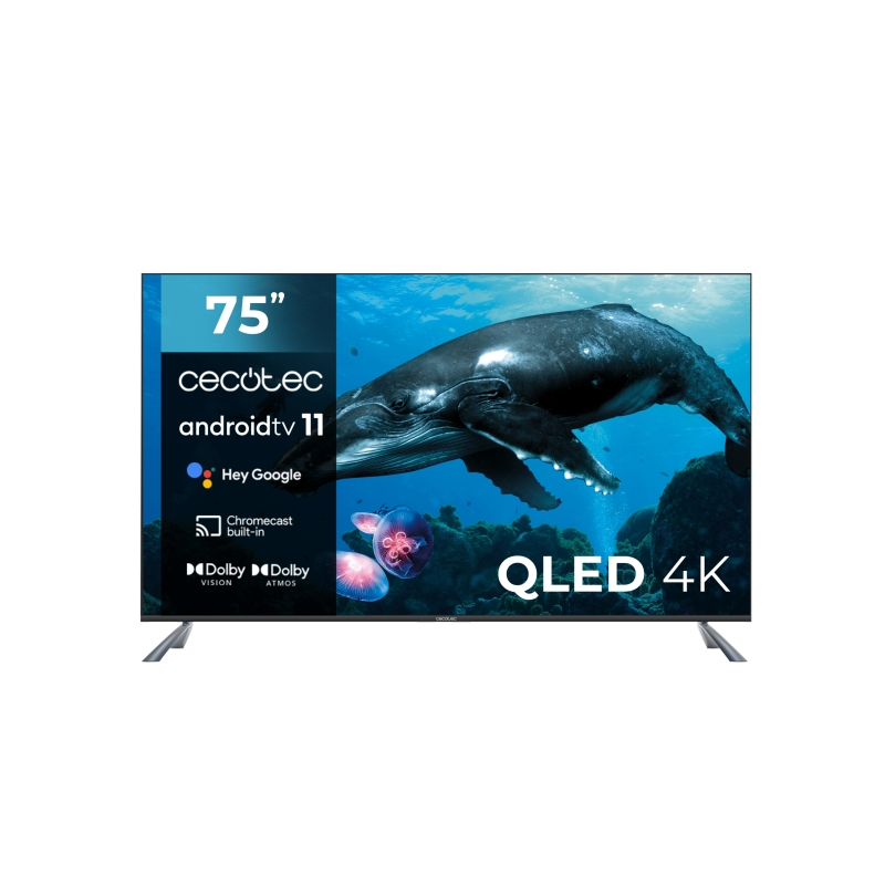 Téléviseur QLED 75" Cecotec 4K UHD Noir
