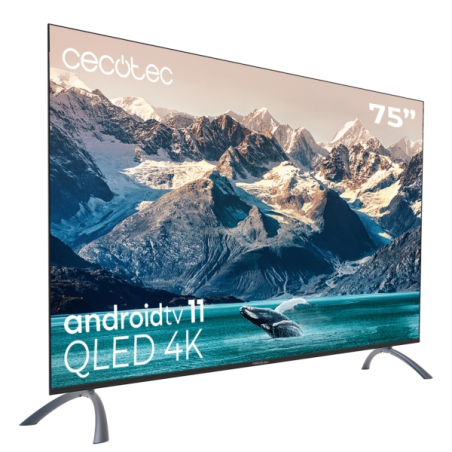 Téléviseur QLED 75" Cecotec 4K UHD Noir