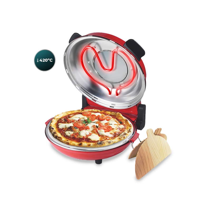 Four à pizza électrique Cecotec 1200W rouge 420°C Four à pizza électrique Cecotec 1200W rouge 420°C